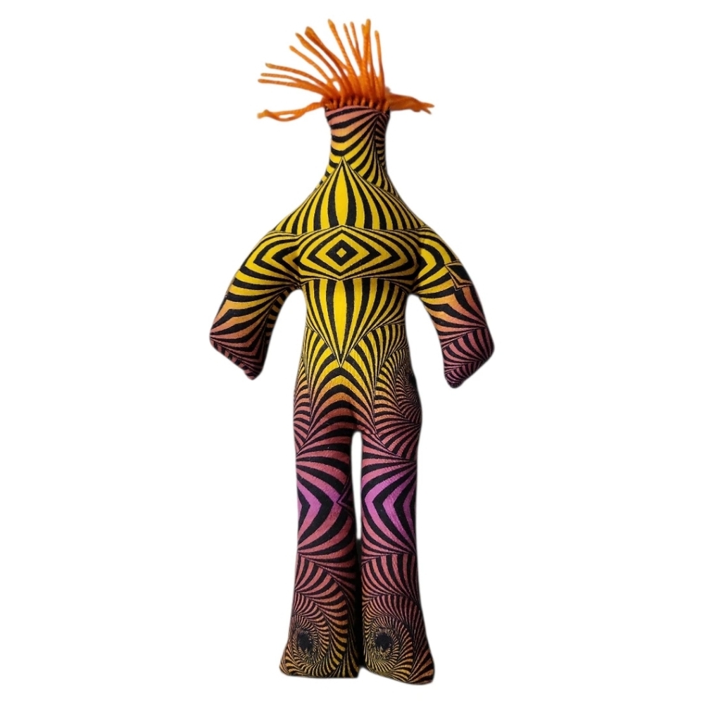 DAMMIT DOLL Voodoo Stress Relief Gag Swear Tribal Geometric Gift 12" - Picture 3 of 6